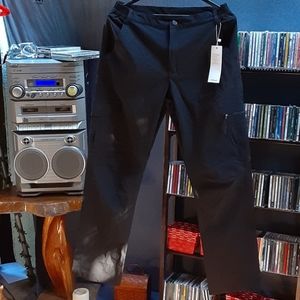 -174 Black cargo pants for men